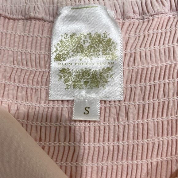 Plum Pretty Sugar Pink Floral Tiered Ruffle Strappy Maxi Dress SZ S - Picture 7 of 7